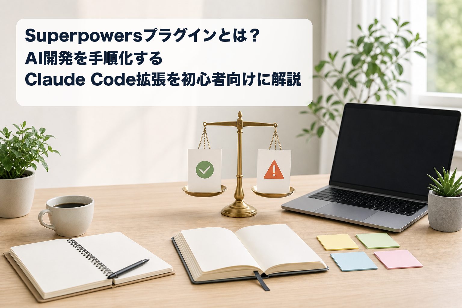 メリットと注意点のイメージ