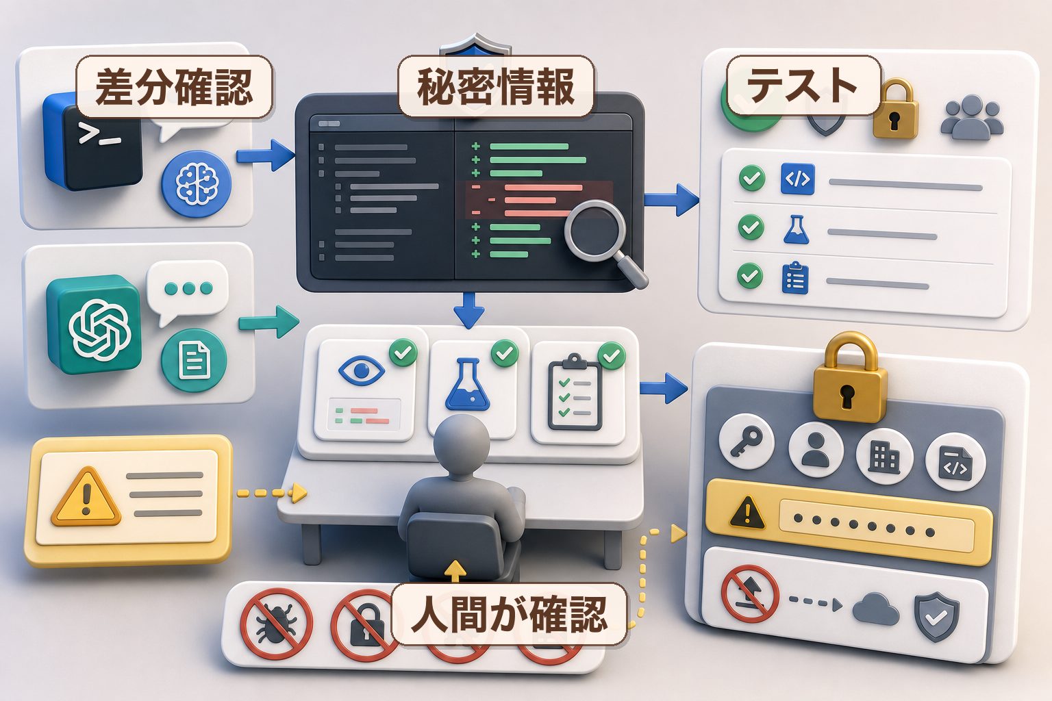 注意点と安全な使い方のイメージ