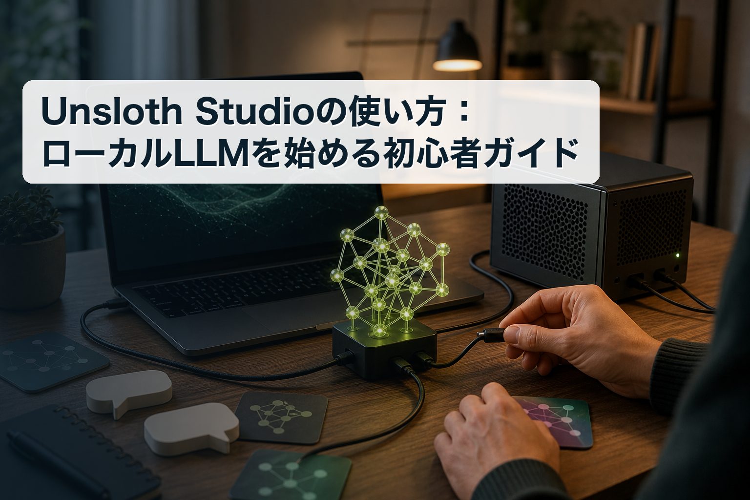 Unsloth Studioの使い方：ローカルLLMを始める初心者ガイド